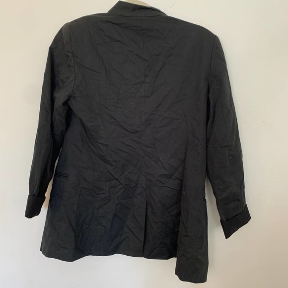 Mossimo Black Cotton Blend Long Sleeve Open Front Jacket S - Picture 3 of 5